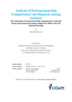 Analysis of Entrepreneurship Competencies' development among students