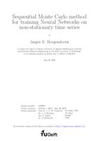 Sequential Monte Carlo method for training Neural Networks on non-stationary time series