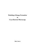 Modeling of Image Formation in Cryo-Electron Microscopy