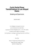 Cyclic Partial Phase Transformations In Low Alloyed Steels: Modeling and Experiments
