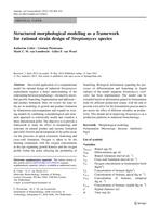 Structured morphological modeling as a framework for rational strain design of Streptomyces species