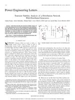 Transient stability analysis of a distribution network with distributed generators