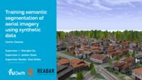 Automated Semantic Segmentation of Aerial Imagery using Synthetic Data