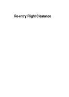 Re-entry flight clearance