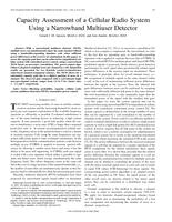 Capacity assessment of a cellular radio system using a narrowband multiuser detector