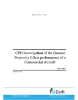 CFD Investigation of the Ground Proximity Effect Performance of a Commercial Aircraft 