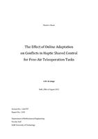 The Effect of Online Adaptation on Conflicts in Haptic Shared Control for Free-Air Teleoperation Tasks