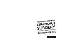 The Improvement of Strabismus Surgery: The Role of the Suspension of the Human Eye