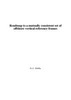 Roadmap to a mutually consistent set of offshore vertical reference frames