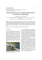 Monitoring Analysis of Foundation Deformations of the Botlek Lifting Bridge