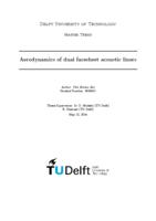 Aerodynamics of dual facesheet acoustic liners