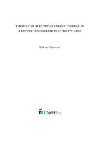 The role of electrical energy storage in a future sustainable electricity grid