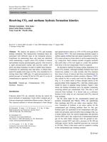 Resolving CO2 and methane hydrate formation kinetics