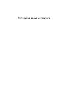 Nonlinear beam mechanics