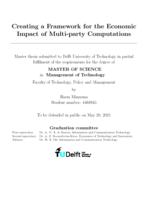 Creating a Framework for the Economic Impact of Multi-party Computations