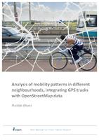Analysis of mobility patterns in different neighbourhoods, integrating GPS tracks with OpenStreetMap data
