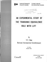 An experimental study of the transonic equivalence rule with lift