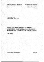 Radiative heat transfer, Favre-averaging and turbulence closure models for combustion applications