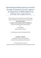 Stimulating buildingindustry transition through innovation and actor agency