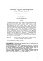 Homeowner Effect and Strategic Interaction in Local Property Taxation