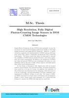 High Resolution, Fully Digital Photon-Counting Image Sensors in DSM CMOS Technologies