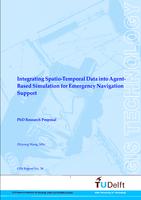 Integrating spatio-temporal data into agent-based simulation for emergency navigation support