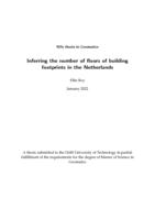 Inferring the number of floors of building footprints in the Netherlands