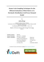 Monte Carlo Sampling Techniques for the Efficient Estimation of Risk Metrics of a Stochastic Distribution Grid Power Demand Model