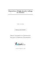 Deposition of high density tailings on beaches