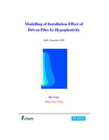 Modelling of Installation Effect of Driven Piles by Hypoplasticity