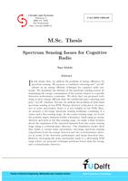 Spectrum Sensing Issues for Cognitive Radio