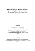 Social quality in the conservation process of living heritage sites
