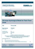 Hill-slope Hydrological Model for Flash Flood