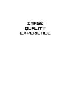 Image Quality Experience
