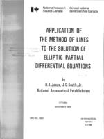 Application of the method of lines to the solution of elliptic partial differential equations