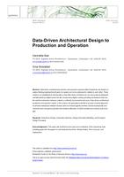 Data-driven architectural design to production and operation