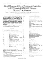 Digital metering of power components according to IEEE Standard 1459-2000 using the Newton-type algorithm