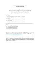 Transportation mode-based segmentation and classification of movement trajectories