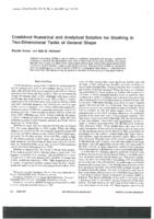 Combined numerical and analytical solution for sloshing in two-dimensional tanks of general shape