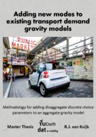 Adding new modes to existing transport demand gravity models