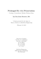 Prolonged Ex vivo Preservation