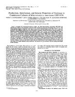 Production, Distribution, and Kinetic Properties of Inulinase in Continuous Cultures of Kluyveromyces marxianus CBS 6556