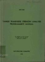 Tanker transverse strength analysis programmers manual