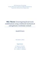 Investigating head-neck stabilization using combined mechanical and galvanic vestibular stimuli