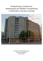 Pompenburg in context: een diepteanalyse van Weeber’s Pompenburg in Rotterdam in de jaren zeventig