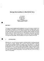 Damage Survivability of a New Ro-Ro Ferry