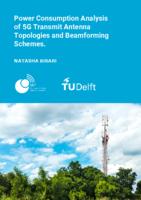 Power Consumption Analysis of 5G Transmit Antenna Topologies and Beamforming Schemes
