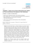  Inquiry into an internet-based interactive model for water infrastructure development in The Netherlands