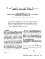 Network search method in the design of extreme ultraviolet lithographic objectives