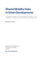 Shared Mobility Hubs in Urban Developments